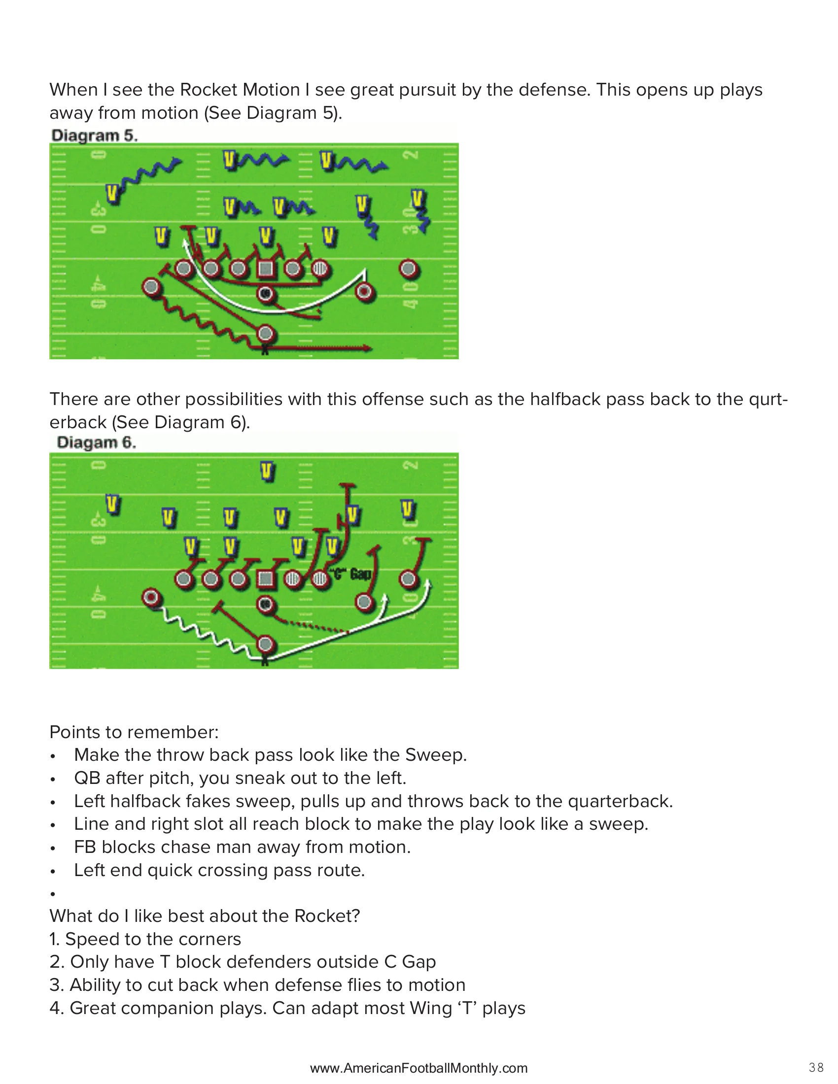 The Rocket Sweep — American Football Quarterly Vol 3 — Fall 2025, page 38