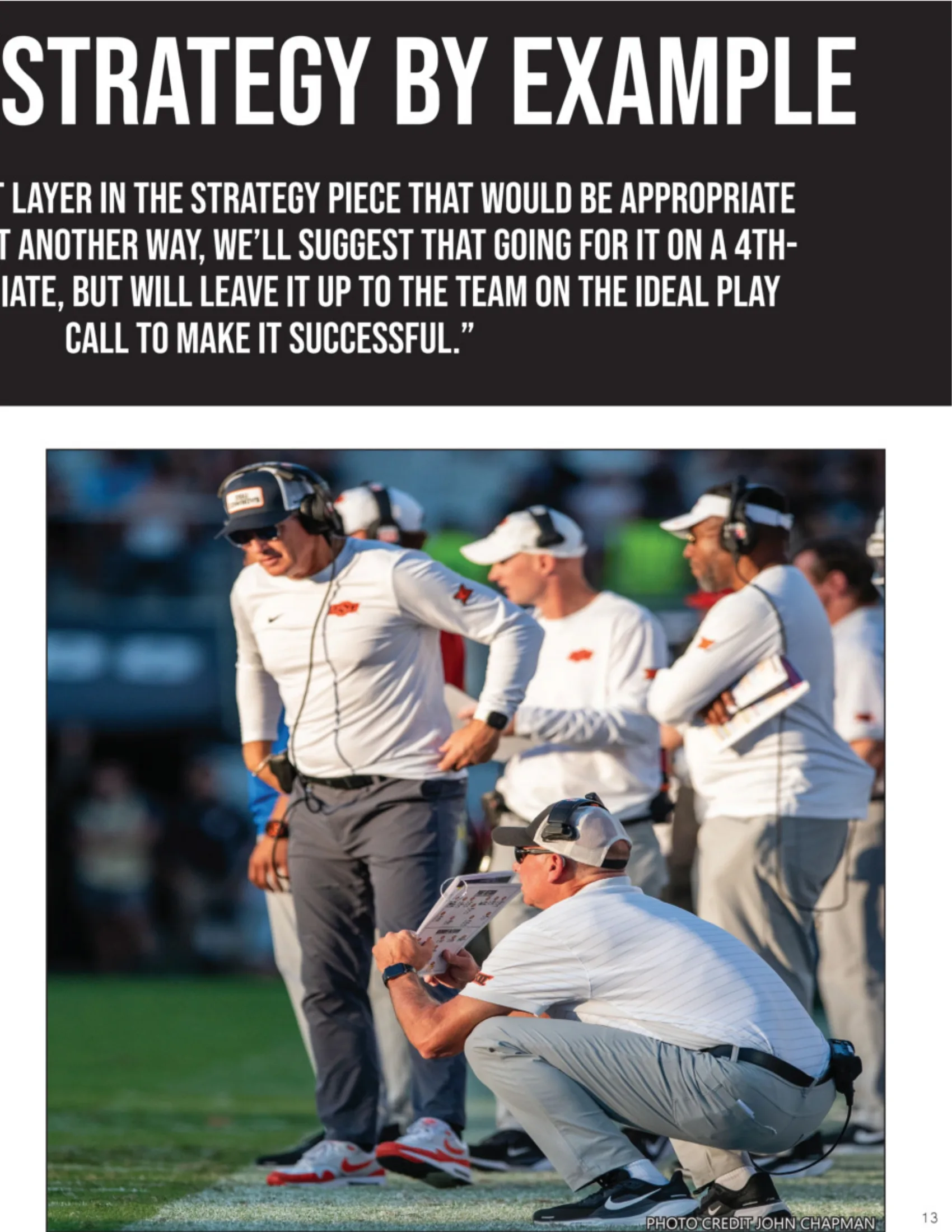 The Creative Act of Coaching in the Offseason — American Football Quarterly Vol 4 — Winter 2025, page 13