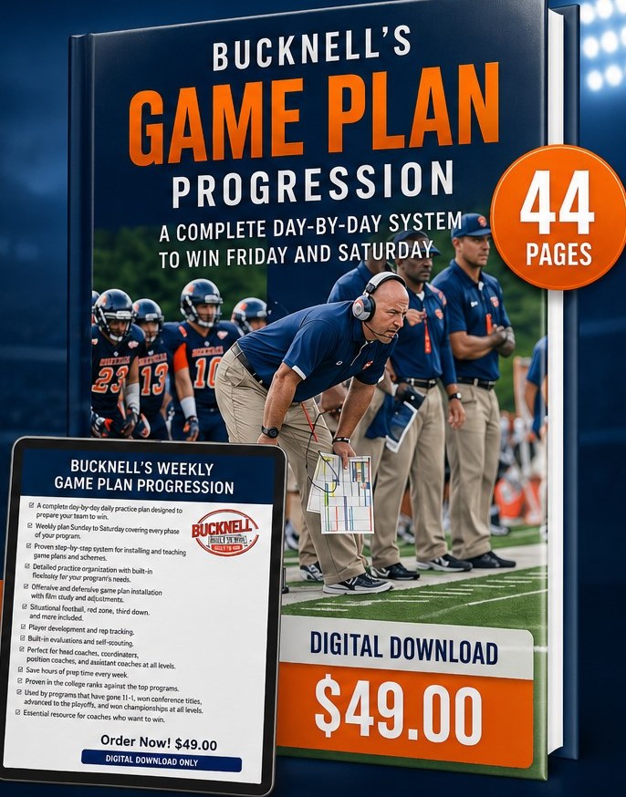 Bucknell Football Weekly Game Plan Progression by Head Coach Joe Susan